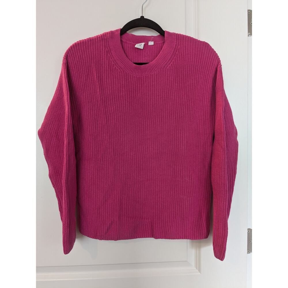 Gap Sweater 100% Cotton Knit Pink, Size S